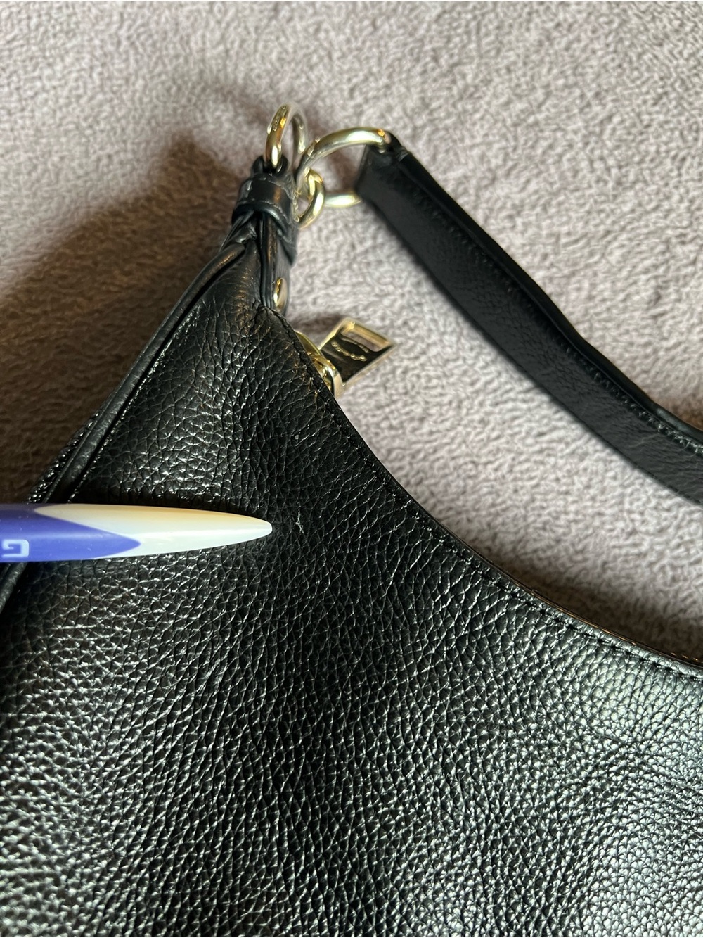 Authentic Coach Large Harley Hobo Bag in Black Pebbled Leather - Picture 14 of 15
